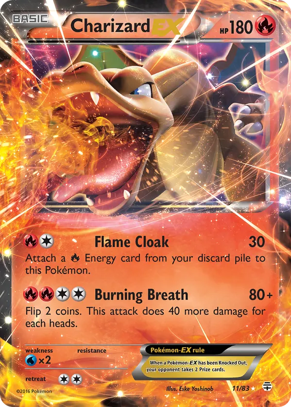 Charizard EX (11) 11 - Flashfire (HO) - HP