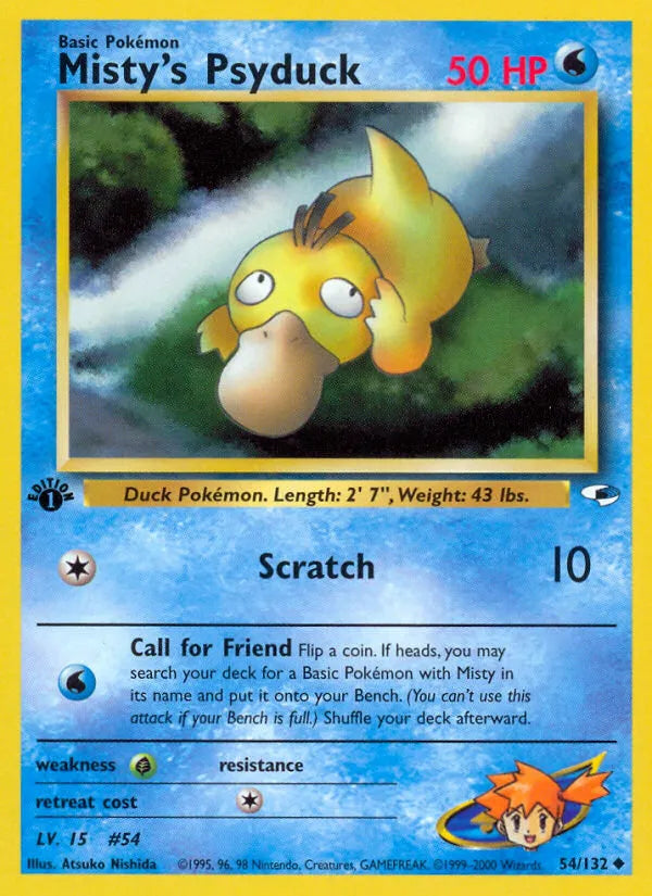 Misty's Psyduck 54 - Gym Heroes (UN) - MP