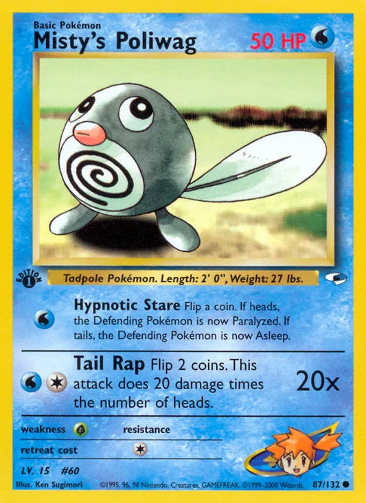 Misty's Poliwag 87 - Gym Heroes (UN) - HP