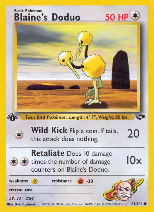 Blaine's Doduo 61 - Gym Challenge (UN)