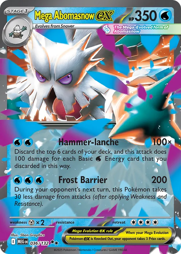 Mega Abomasnow ex 036/132 - Mega Evolution (HO)