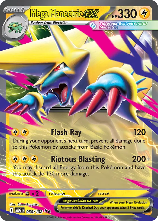 Mega Manectric ex 050/132 - Mega Evolution (HO)