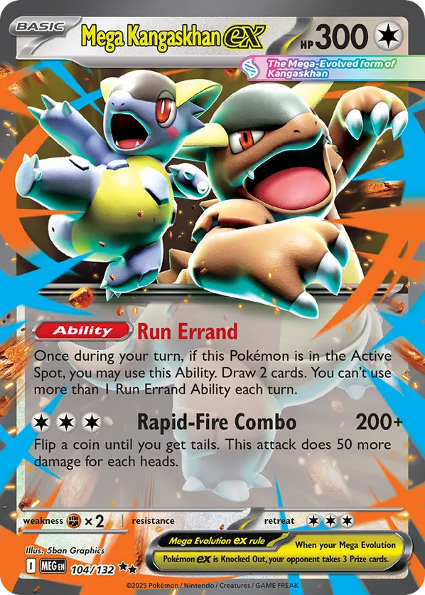 Mega Kangaskhan ex 104/132 - Mega Evolution (HO)