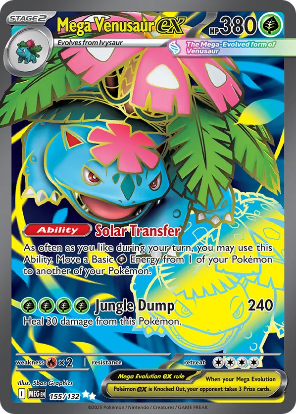 Mega Venusaur ex 155/132 - Mega Evolution (HO)