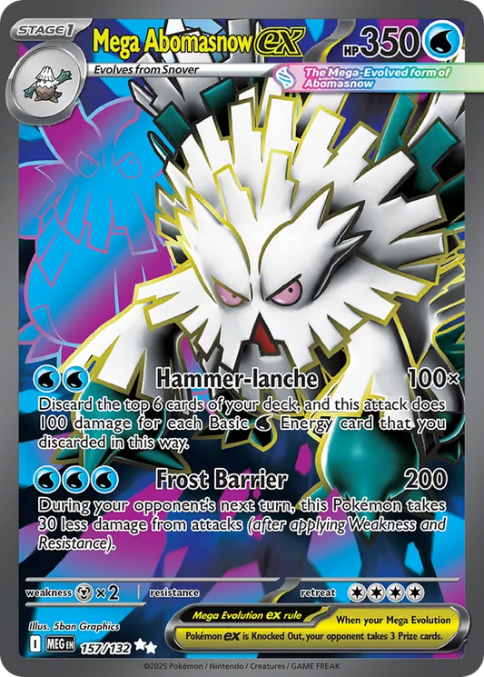 Mega Abomasnow ex 157/132 - Mega Evolution (HO)