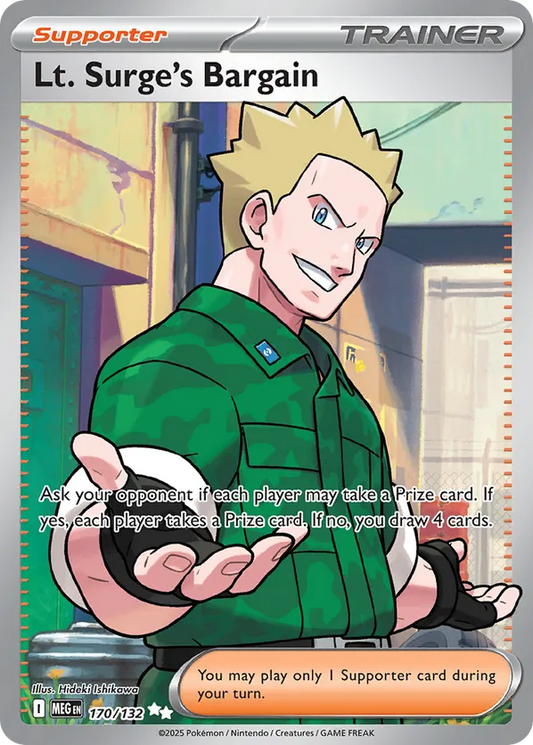 Lt. Surge's Bargain 170/132 - Mega Evolution (HO)