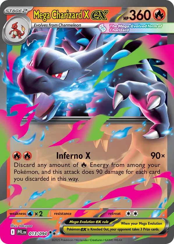 Mega Charizard X ex 013/094 - Phantasmal Flames (HO)