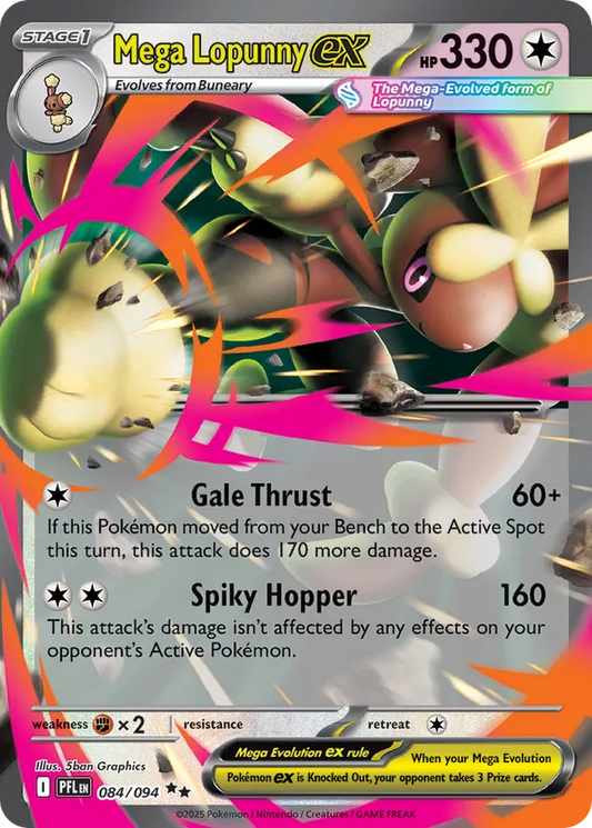 Mega Lopunny ex 084/094 - Phantasmal Flames (HO)