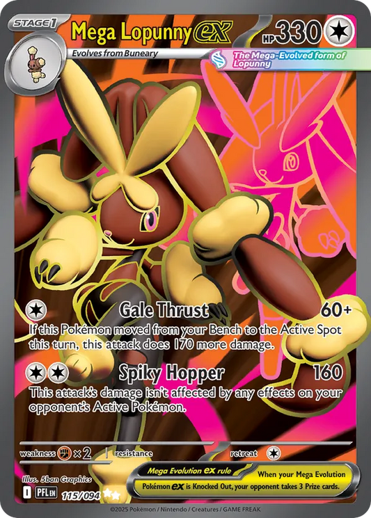 Mega Lopunny ex 115/094 - Phantasmal Flames (HO)