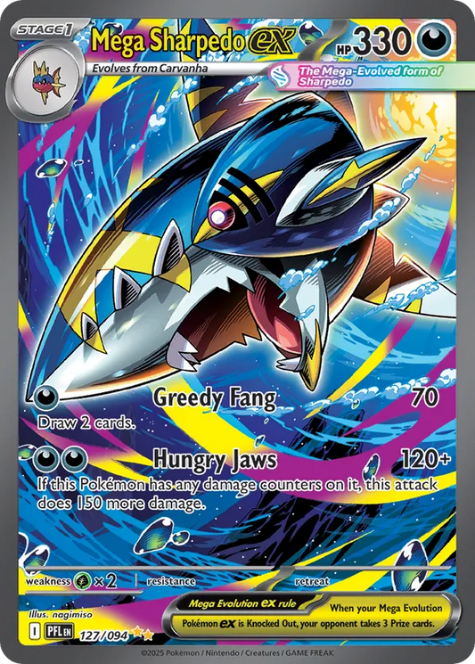 Mega Sharpedo ex 127/094 - Phantasmal Flames (HO)