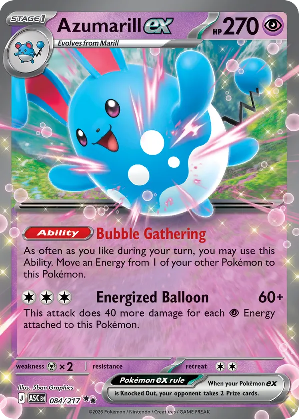 Azumarill ex 084/217 - Ascended Heroes (HO)