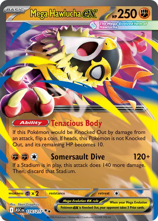Mega Hawlucha ex 116/217 - Ascended Heroes (HO)