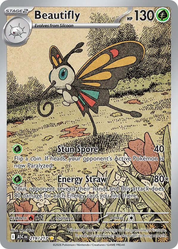Beautifly 219/217 - Ascended Heroes (HO)