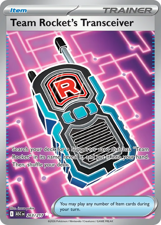 Team Rocket's Transceiver 263/217 - Ascended Heroes (HO)