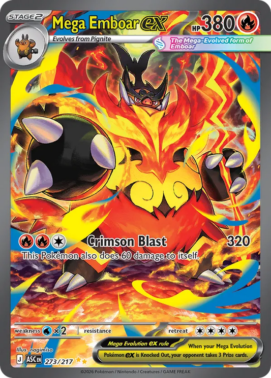 Mega Emboar ex 273/217 - Ascended Heroes (HO)