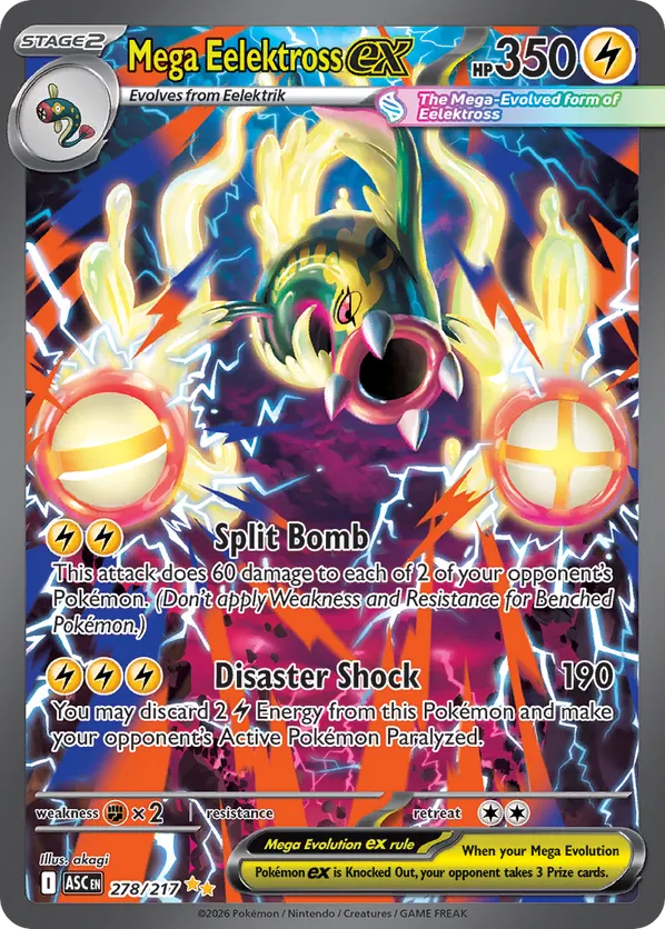 Mega Eelektross ex 278/217 - Ascended Heroes (HO)