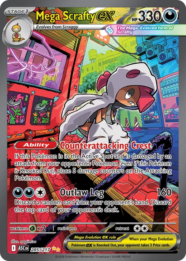 Mega Scrafty ex 285/217 - Ascended Heroes (HO)