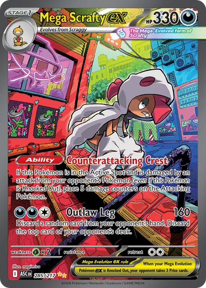 Mega Scrafty ex 285/217 - Ascended Heroes (HO)