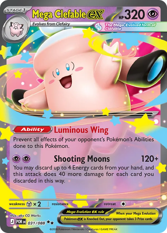 Mega Clefable ex 031/088 - Perfect Order (HO)