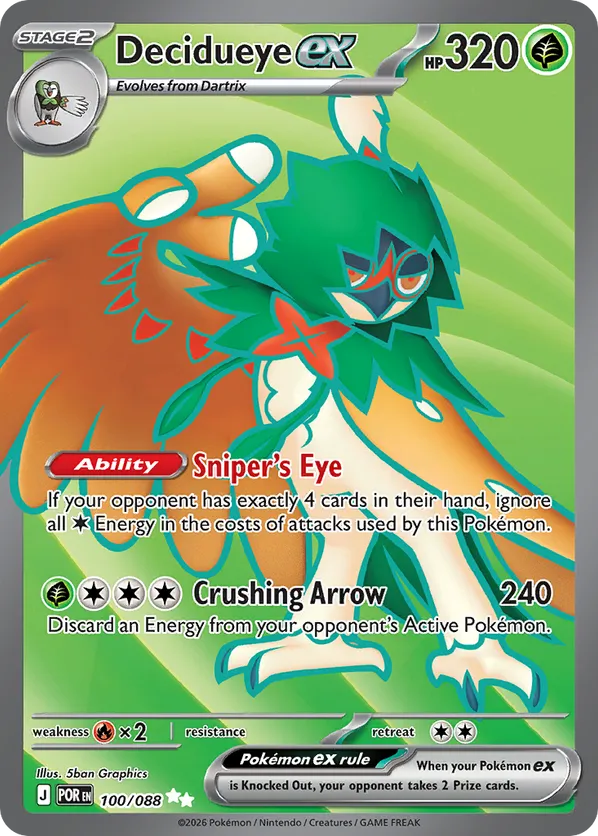 Decidueye ex 100/088 - Perfect Order (HO)