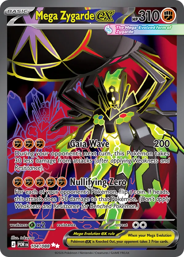 Mega Zygarde ex 104/088 - Perfect Order (HO)