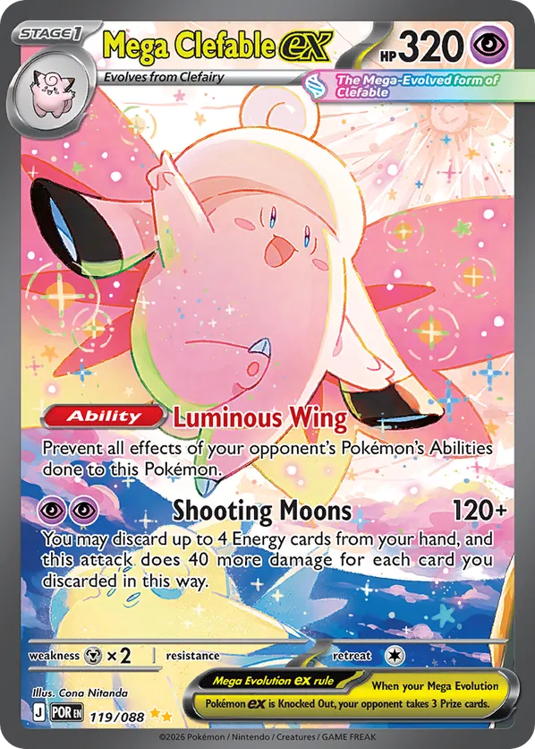 Mega Clefable ex 119/088 - Perfect Order (HO)