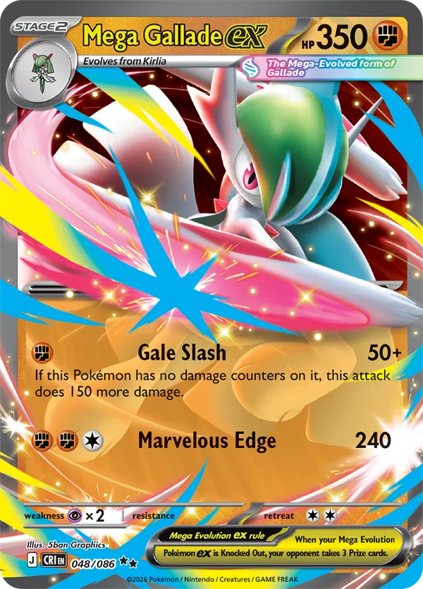 Mega Gallade ex 048/086 - Chaos Rising (HO)