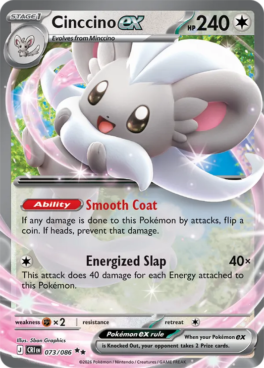 Cinccino ex 073/086 - Chaos Rising (HO)
