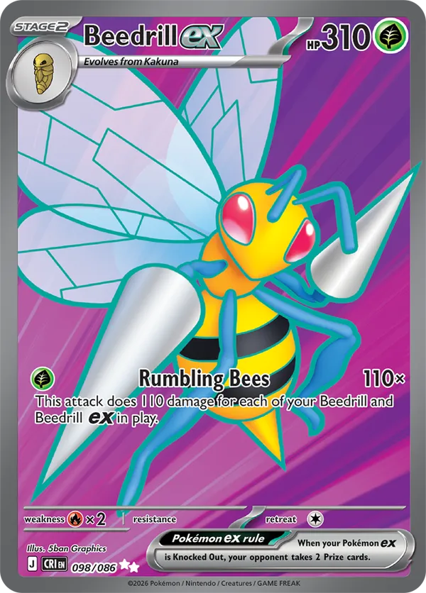 Beedrill ex 098/086 - Chaos Rising (HO)