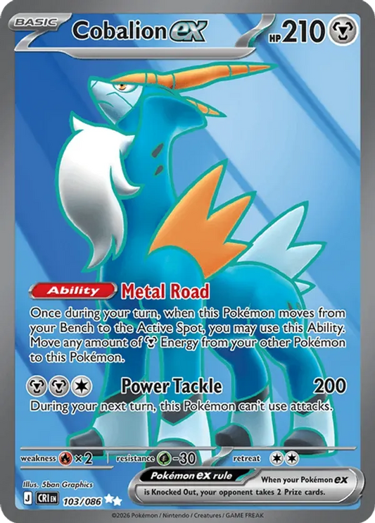 Cobalion ex 103/086 - Chaos Rising (HO)