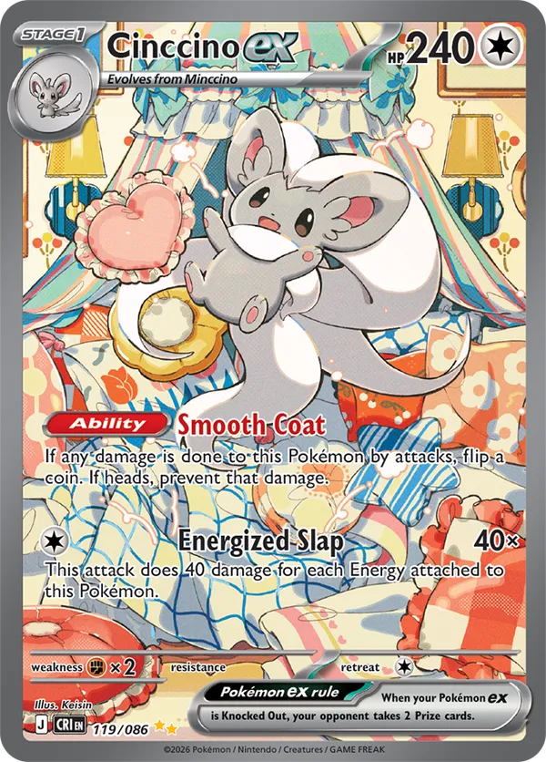 Cinccino ex 119/086 - Chaos Rising (HO)