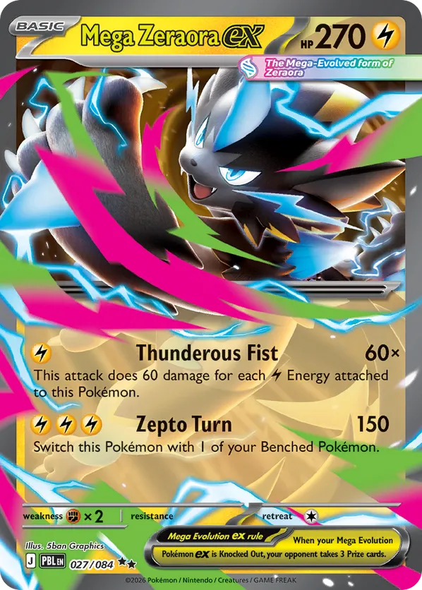 Mega Zeraora ex 027/084 - Pitch Black (HO)