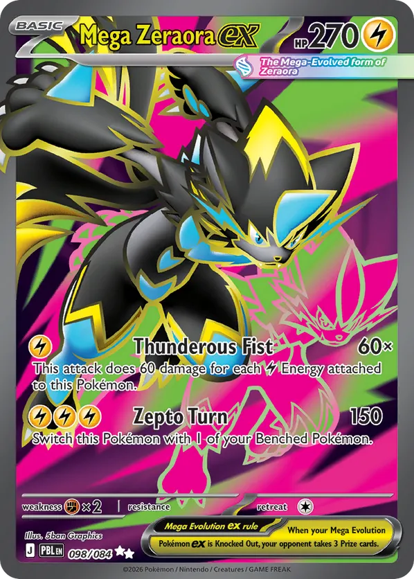 Mega Zeraora ex 098/084 - Pitch Black (HO)