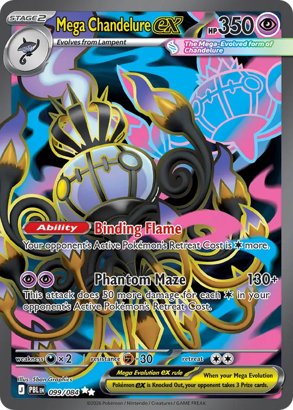 Mega Chandelure ex 099/084 - Pitch Black (HO)
