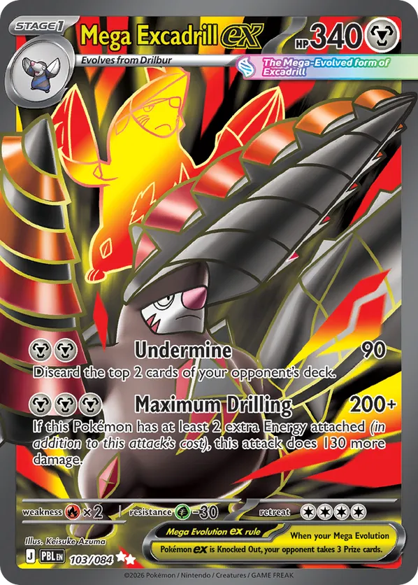 Mega Excadrill ex 103/084 - Pitch Black (HO)
