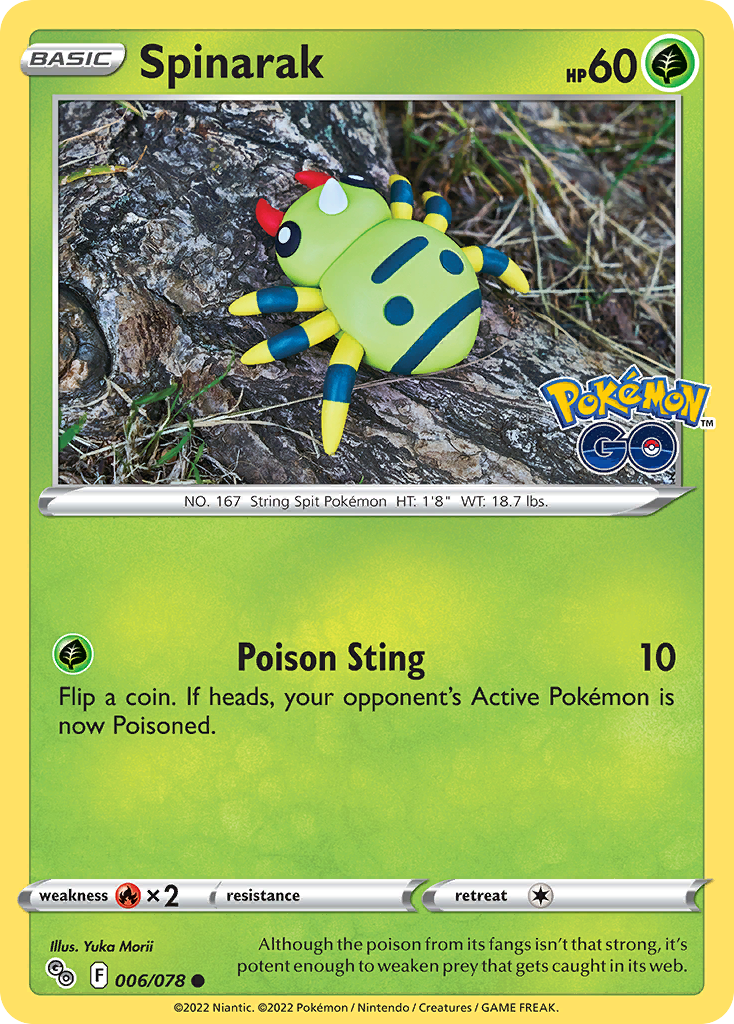 Spinarak (Peelable Ditto) 006/078 - Pokemon Go