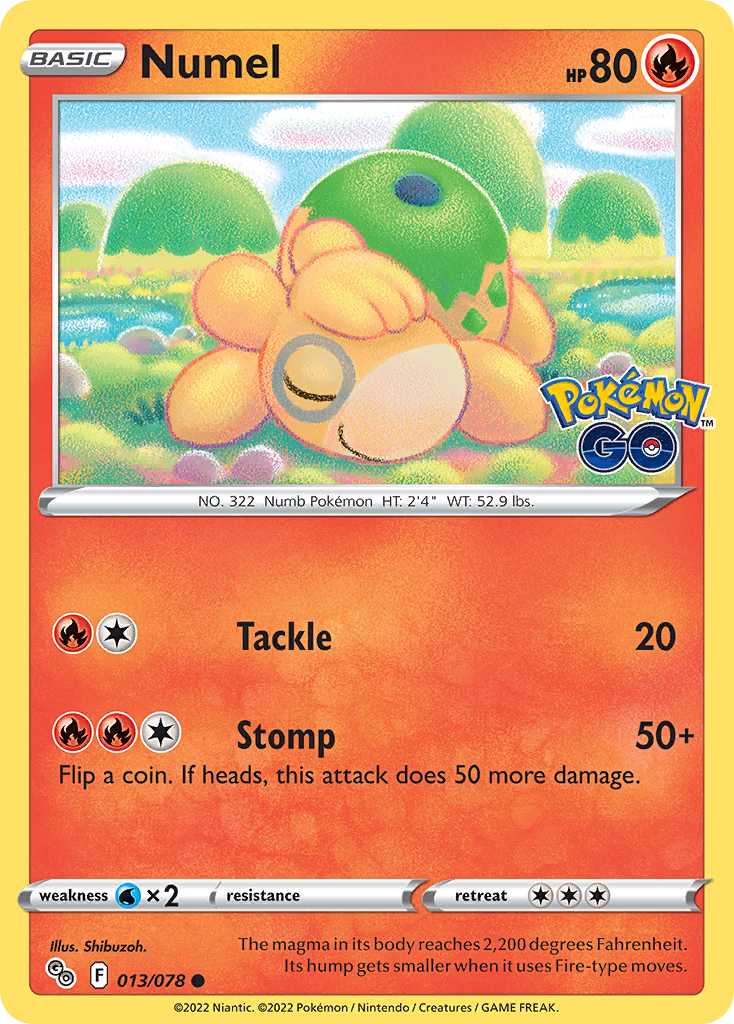 Numel (Peelable Ditto) 013/078 - Pokemon Go