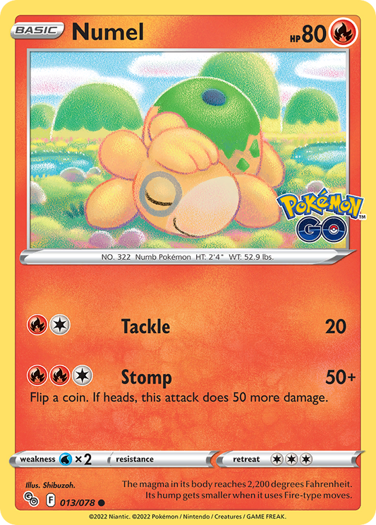 Numel (Peelable Ditto) 013/078 - Pokemon Go