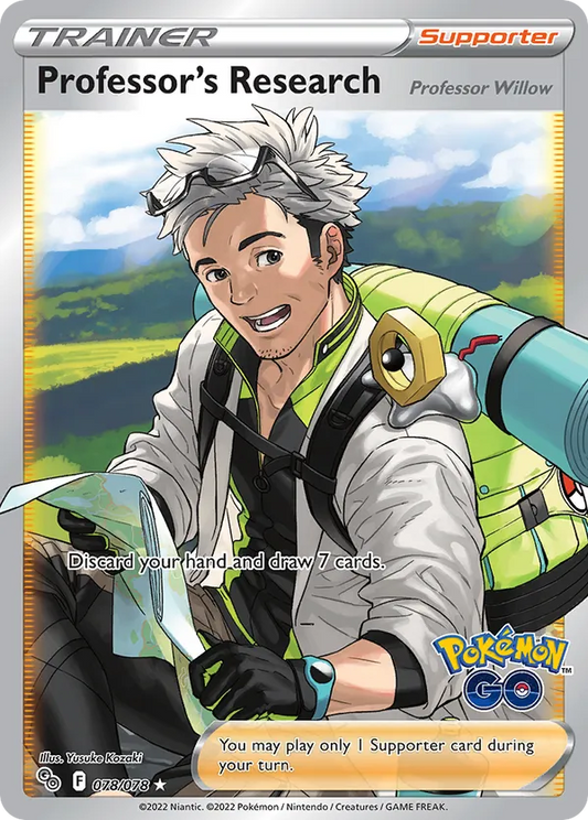 Professor's Research (Full Art) 078/078 - Pokemon Go