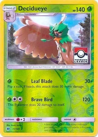 Decidueye (League Promo) 011/149 - League & Championship Cards (RH)