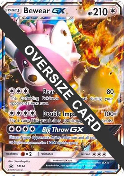 Bewear GX (Black Star Promos) SM34 - Jumbo Cards (HO) - LP