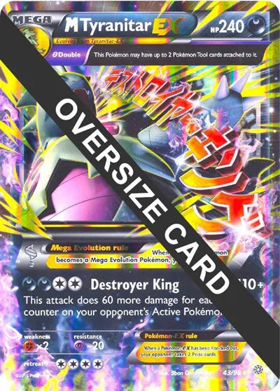 M Tyranitar EX 043/098 - Jumbo Cards (HO) - LP