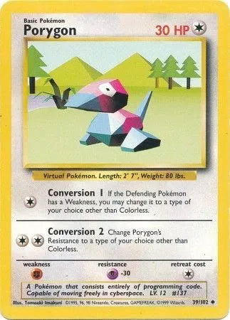 Porygon 39 - Base Set (Unlimited) (NO)