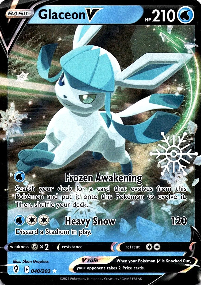 Glaceon V (Holiday Calendar) 040/203 - Miscellaneous Cards & Products (HO)