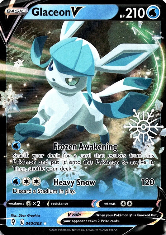 Glaceon V (Holiday Calendar) 040/203 - Miscellaneous Cards & Products (HO)
