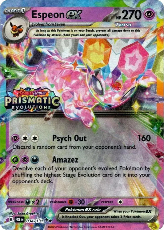 Espeon ex 034/131 - Prismatic Evolutions (HO)