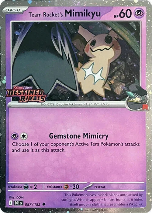 Team Rocket's Mimikyu (Prerelease) 087/182 - Scarlet & Violet Promo (HO)