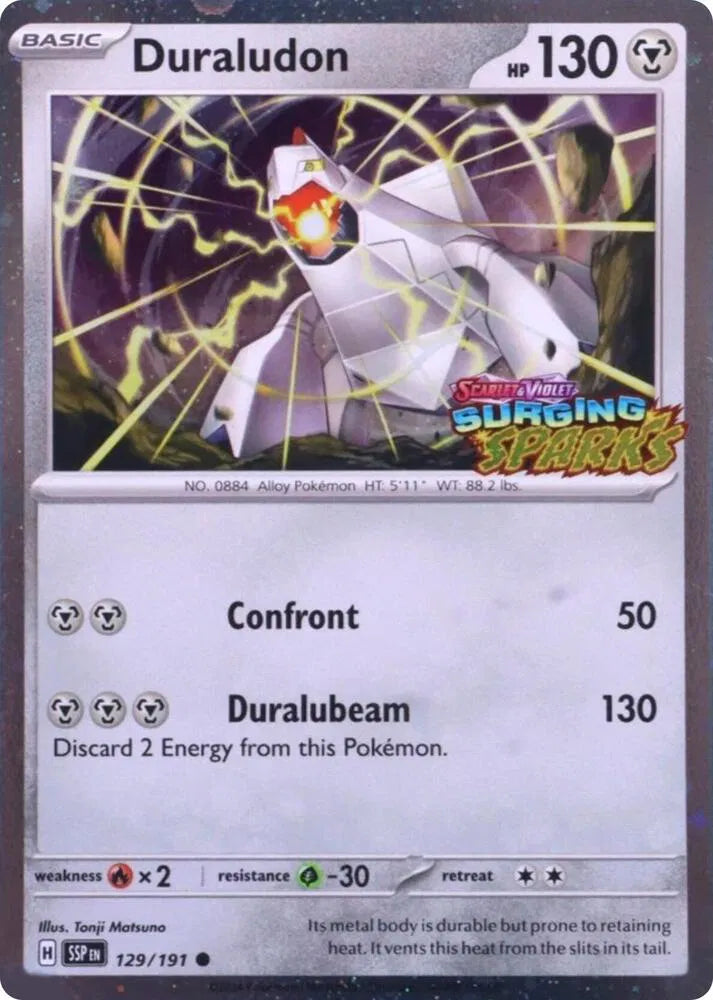 Duraludon (Surging Sparks Stamped) 129/191 - Miscellaneous Cards & Products (HO)