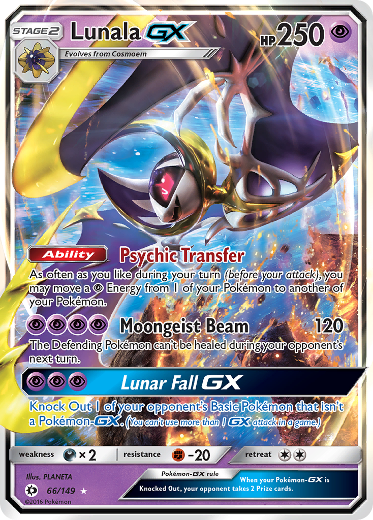 Lunala GX 66 - Sun & Moon Base Set (HO)