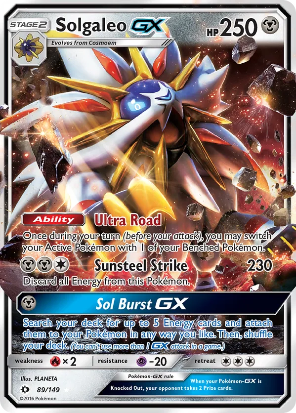 Solgaleo GX 89 - Sun & Moon Base Set (HO)